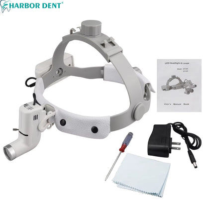 Dental 5W LED Head Light Lamp Brightness Spot Ajustable Dentistry Lab Headlamp Surgical Headlight