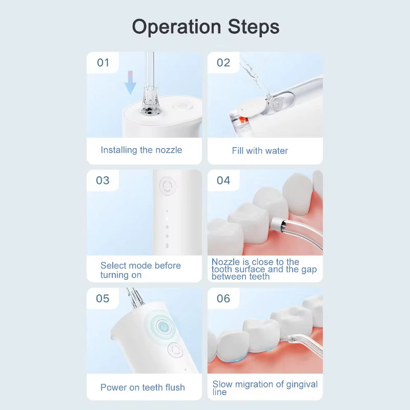 F300 Electric Oral Irrigator – Whitening and Deep Cleaning