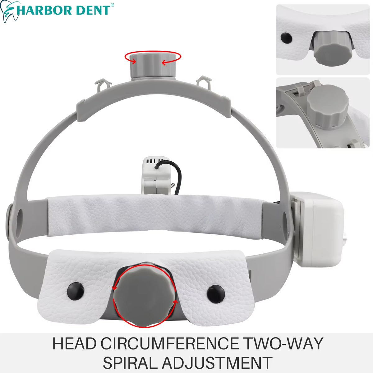 Dental 5W LED Head Light Lamp Brightness Spot Ajustable Dentistry Lab Headlamp Surgical Headlight